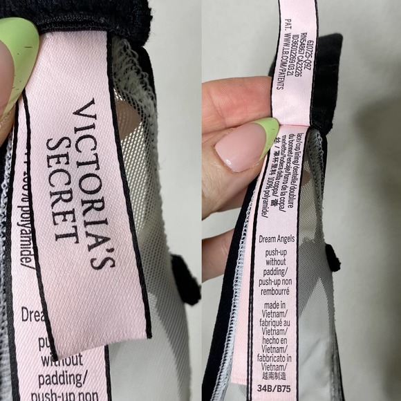 Victoria's Secret Dream Angels Wicked Unlined Lace Balconette Bra Push-up, 34B - Picture 6 of 6